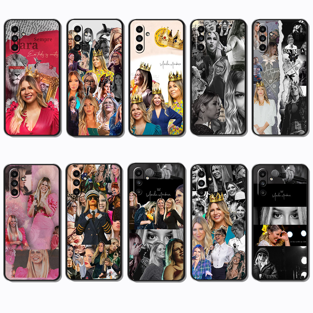 Moda Macio Preto Caso De Telefone Para Samsung Galaxy M15 M54 M62 M23 M14 M34 M3
