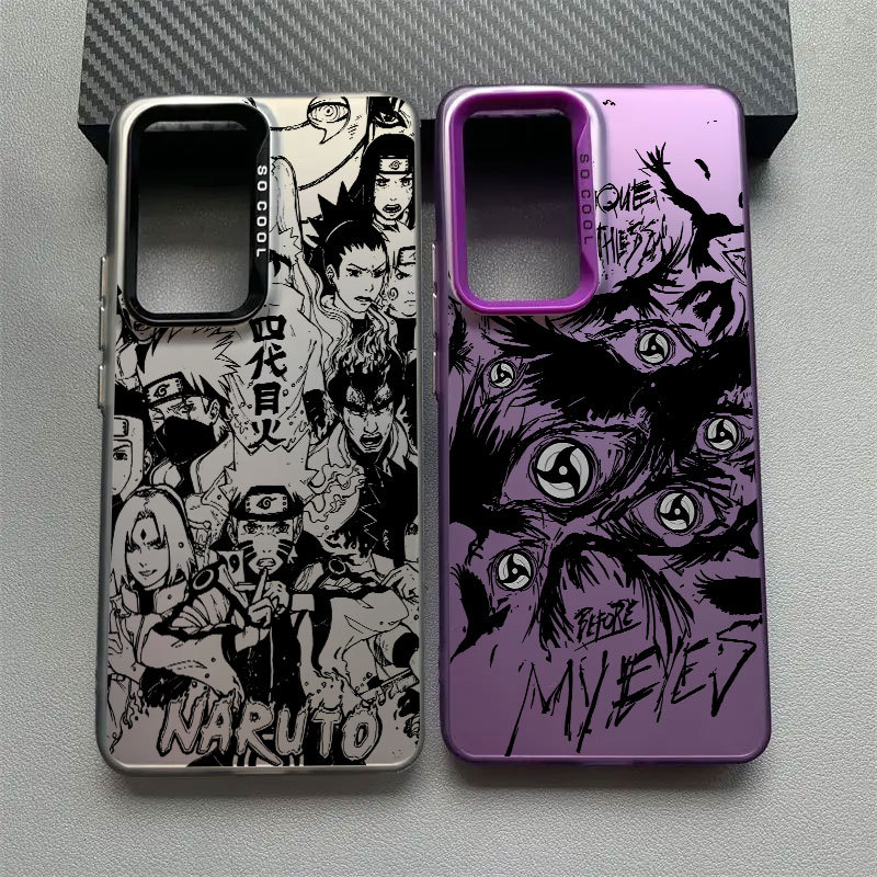 Naruto Comic Black Art Phone Case Para Samsung A57 A56 5G A37 A36 A27 A17 A07 A54 A55 A35 A34 A32 A52 A53 A16 A26 A25 A1