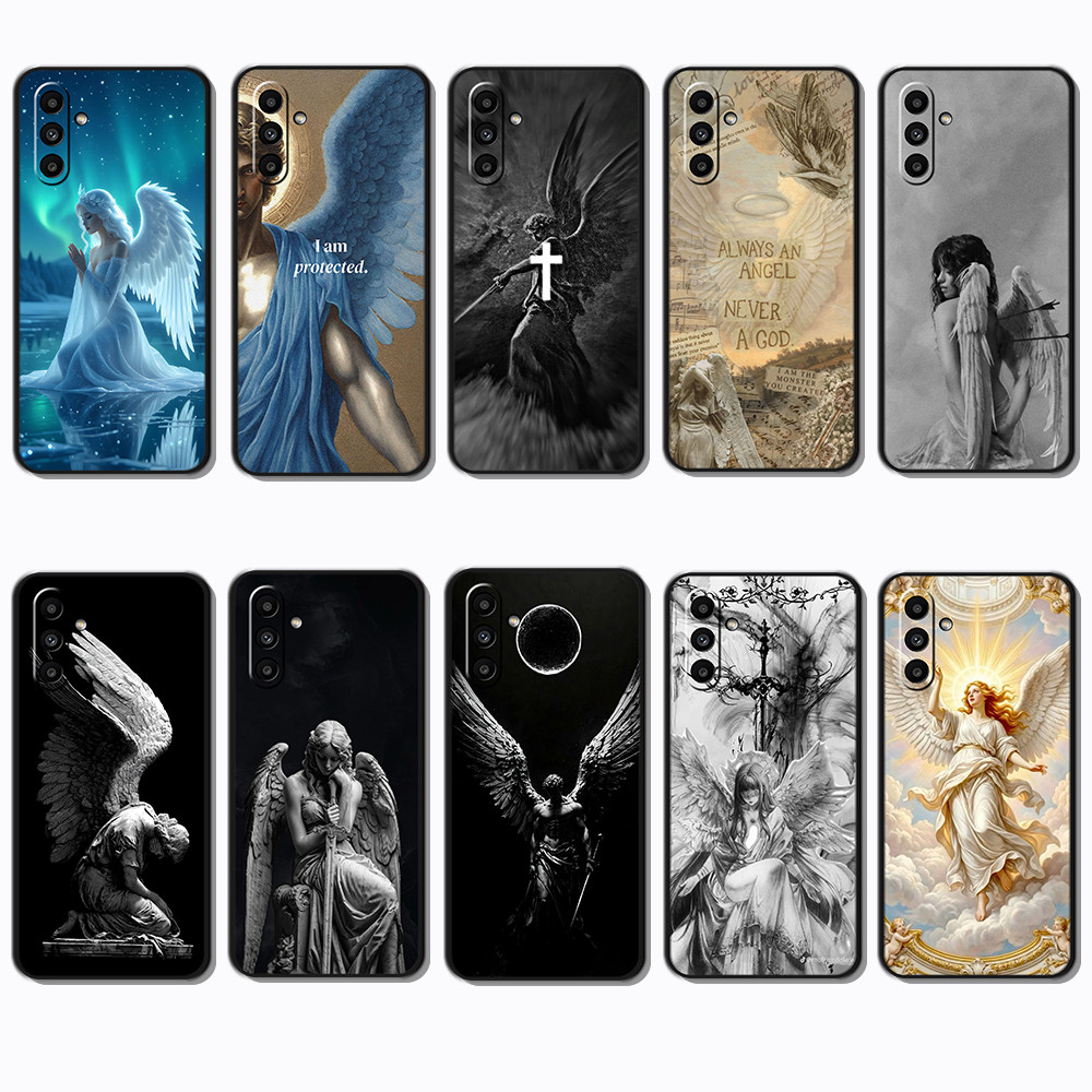 Moda Macio Preto Caso De Telefone Para Samsung Galaxy M15 M54 M62 M23 M14 M34 M3
