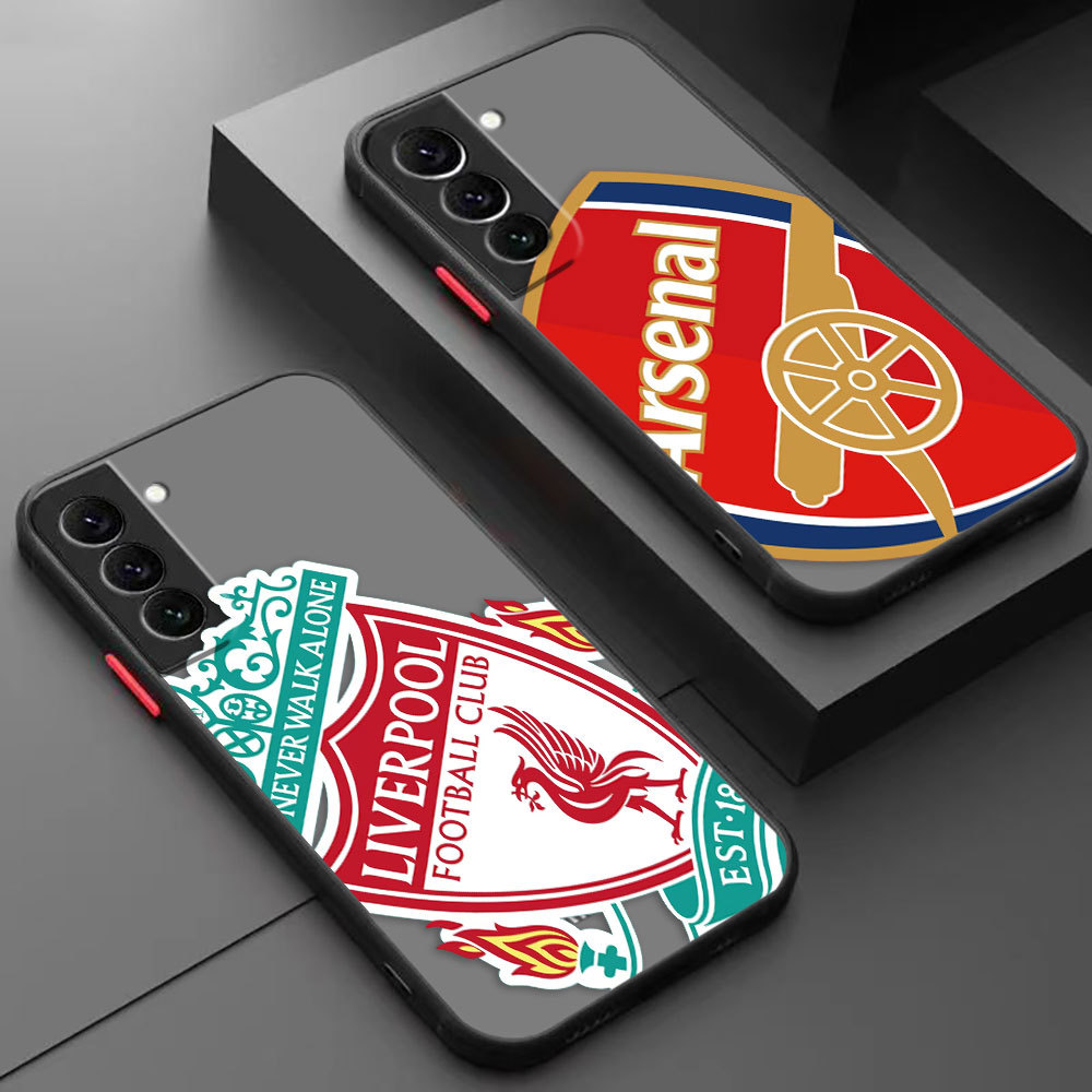 Capa De Telefone Liverpool Arsenal 081A Para Samsung S22 S25 S20 S21 S23 S24 Plus Ultra FE A33 A17 A34 A42 A52S A53 A54 