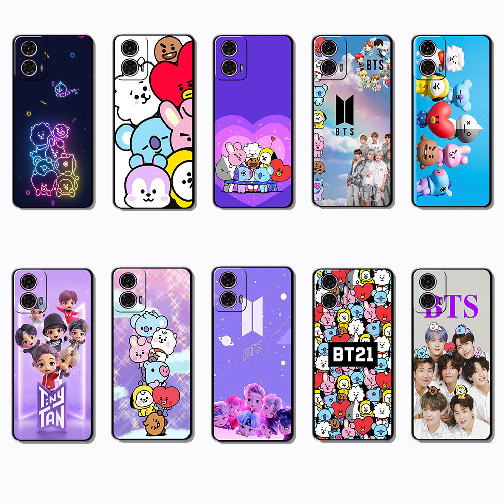 Capa De Telefone Preta Macia E Elegante Para Motorola Moto G24 G34 G85 G45 S50NE