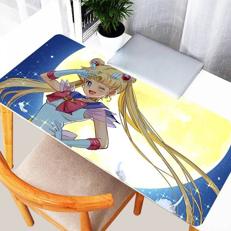kawaii Mouse Pads E-sports Acessórios De Jogos alfombrilla Tapete De Mesa De Computador S-Sailor Moons Teclado Antiderra