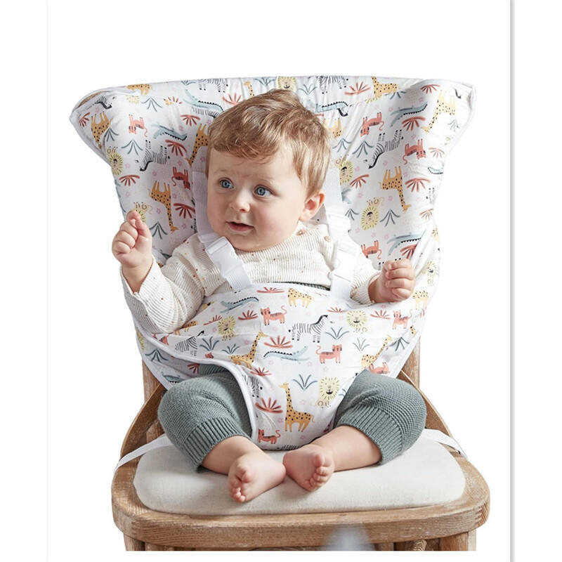 Estilo coreano ins dinossauro bebê dobrável cadeira de jantar do bebê saco mãe bebê loja criança assento cinta segurança