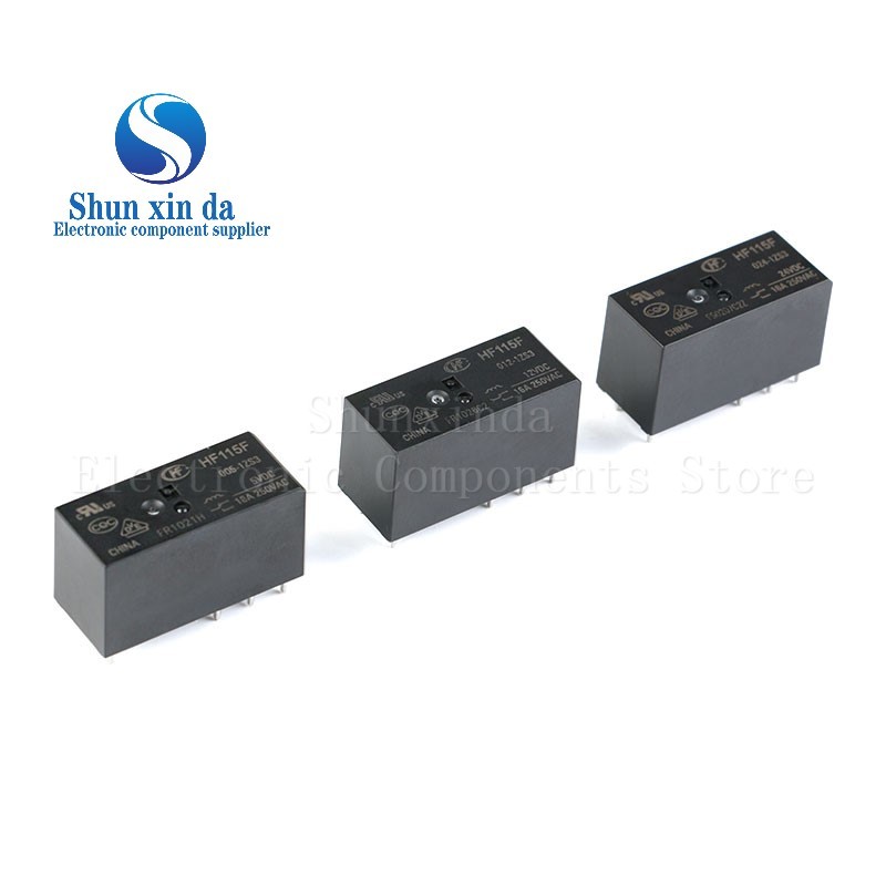2 Peças/Lote Relé de Potência HF115F JQX-115F 005 012 024 1HS1 1HS3 1ZS1 1ZS3 2HS4 2ZS4 5V 12V 24V 48V 4/5/6/8 Pinos 8/1