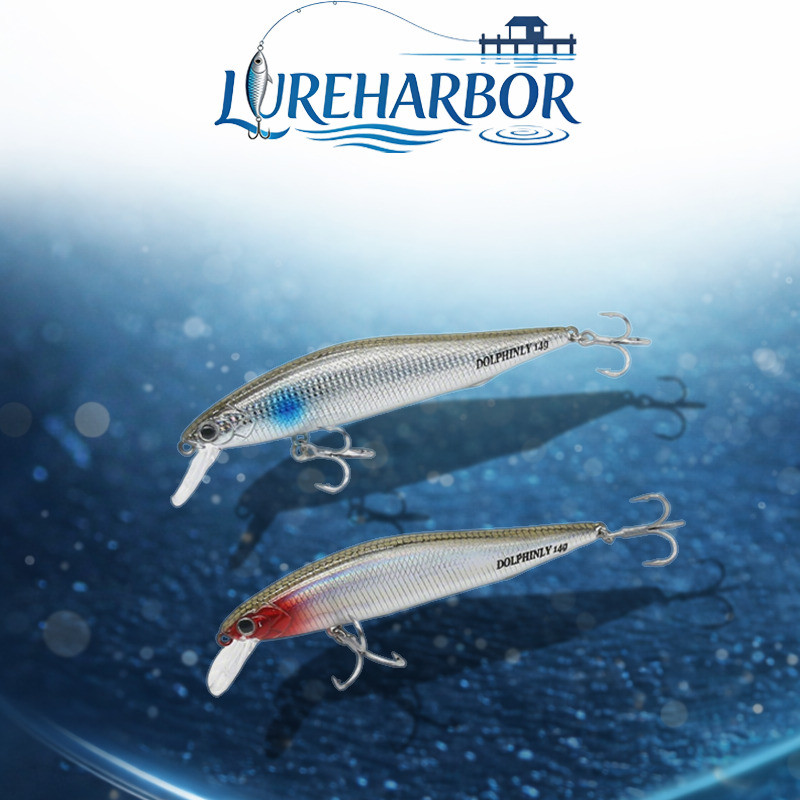 LUREHARBOR Isca Falsa Minnow Tremendo Isca Submersa Milo Isca Milo Isca Fundição de Longo Alcance Micro-objeto Pesca Peq