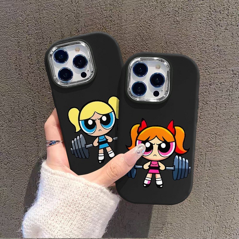 Detalhes do Capinha capa anti impacto de powerpuff girls para iPhone 11 12 13 xr xs max 14 15 16 17 pro max 7 silicone