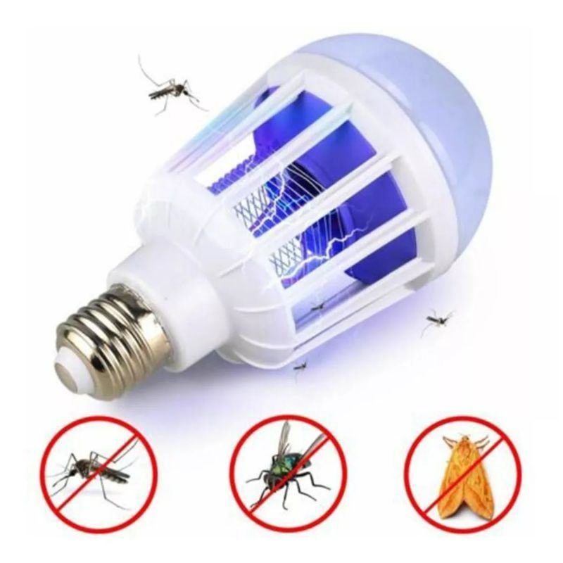 Lâmpada Led Inseticida Repelente UV Bulbo Repelente Mata Mosquito Moscas 15W - 110v