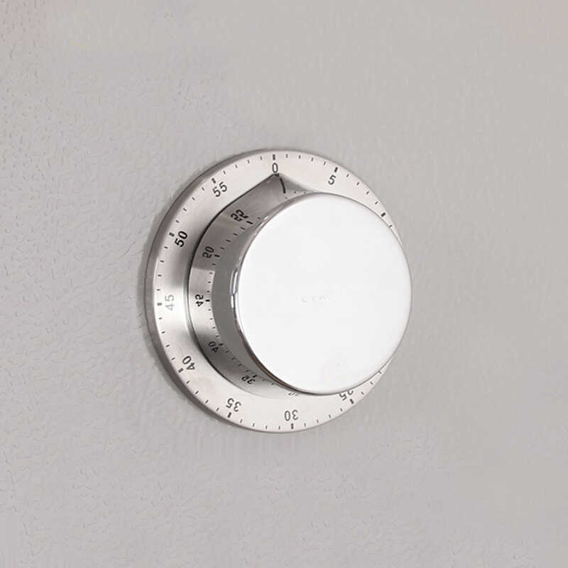 Temporizador de cozinha mecânico, temporizador de aço inoxidável, lembrete de cozimento, UFO, aprendizagem, gerenciament