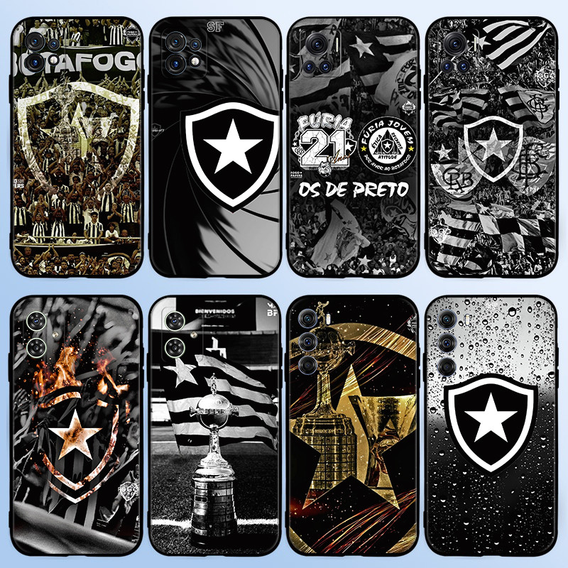 Capa Para Moto E7 power Plus E7i E20 E13 E22 E22i E40 Preta Botafogo Protetora Smartphone