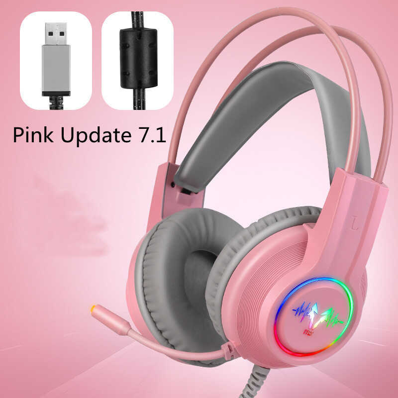 AE Hunter H2 RGB Jogo Fone de ouvido Fone de ouvido para computador de mesa Fone de ouvido para jogos com fio