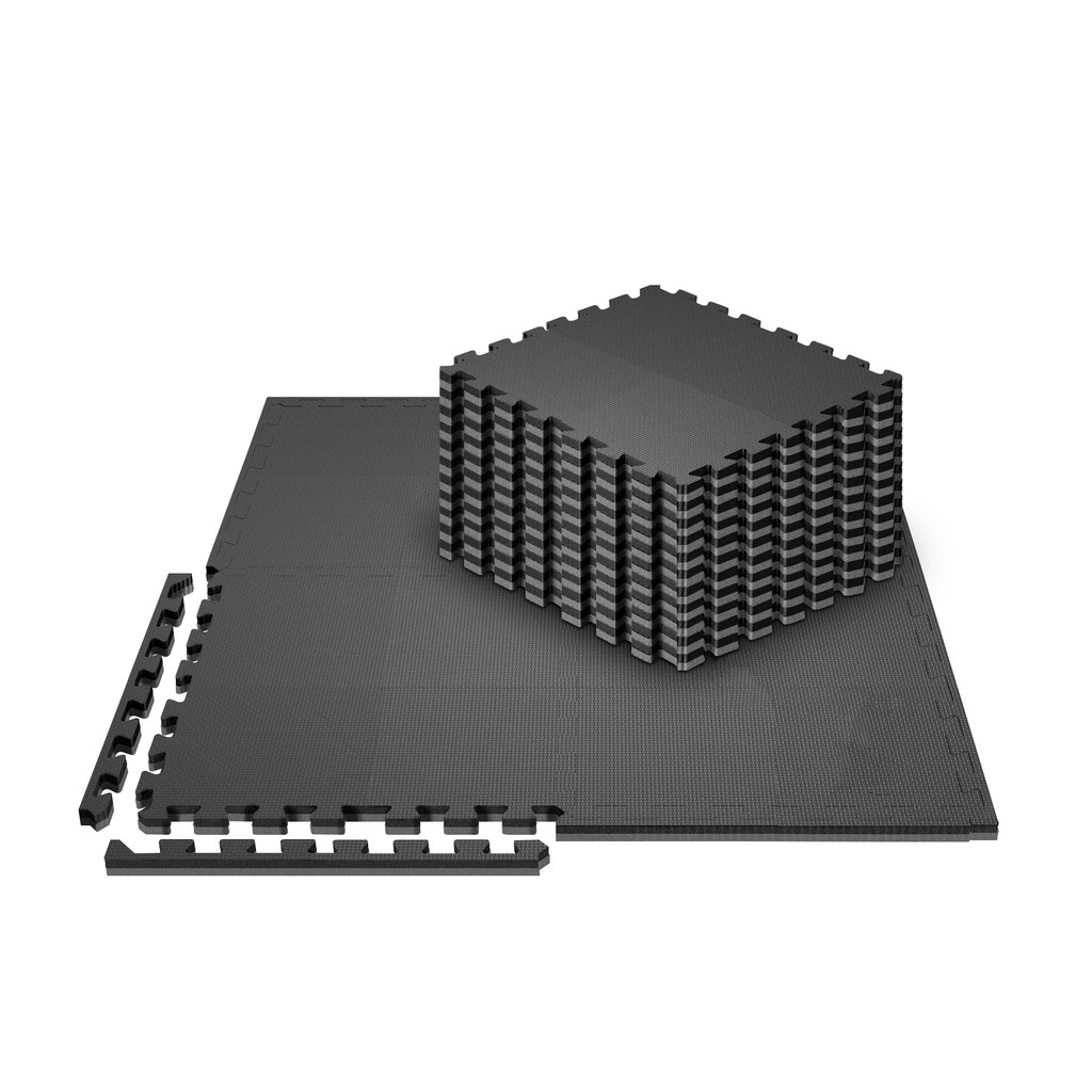 kit 20 tatame 1x1x20mm preto/cinza (SOMENTE PARA JADLOG E MERCADO LIVRE COLETAS) DEVIDO AO TAMANHO