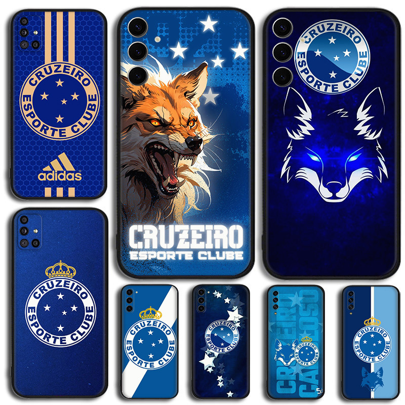 Para Samsung A32 A33 A34 A35 A50 A50S A30S A51 A52 A52S A53 A54 Cruzeiro Macio TPU silicone Preto Caso De Telefone