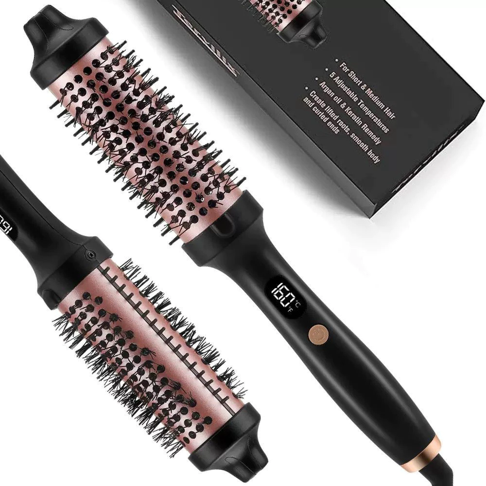 Escova Alisador Elétrica Quente Cabelo Com 2 Em1 Modelador 110V 220V — imagem 1
