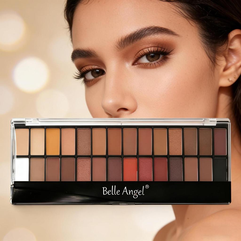 Paleta Belle Angel com 28 Cores - Textura Suave e Esfumado Natural B013-1