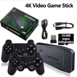 Game Stick 4K Retrô 10000 Jogos Diversão Imediata Portátil em Oferta na Shopee