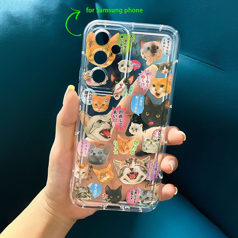 Engraçados estilo japonês Capinha Capa de Transparente Para iPhone 11 14 15 16 12 17 13 pro max 7/8 plus produto em alta — imagem 2 de 2