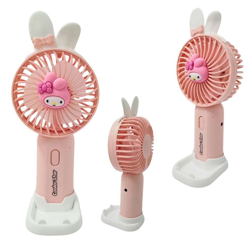 Mini Ventilador Portátil Recarregável de Mesa Cooler Star Hmaston 677-59
