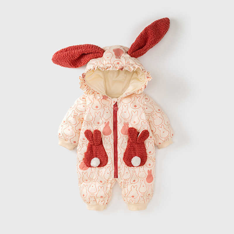 Roupas de bebê Roupas de bebê Roupas de inverno Roupas de algodão Recém-nascidos Uma classe Roupas de uma peça acolchoad