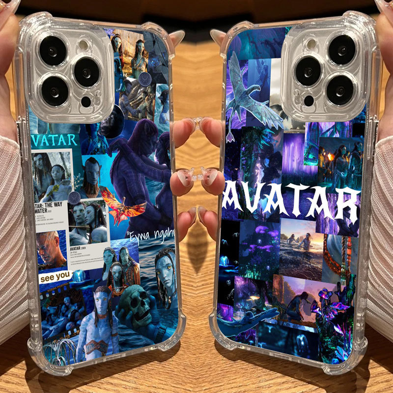 Avatar Jakesully Love Movie Capa Transparente Para iphone 17 Pro 16E 11 12 13 14 15 16 Max 17 Air 11 Plus Macia Telefone