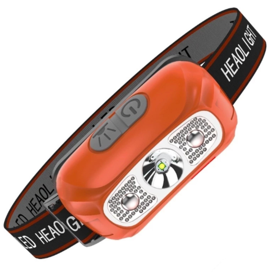 Lanterna de Cabeça LED Recarregável USB Farol Headlamp Alta Potência Camping Pesca Trabalho