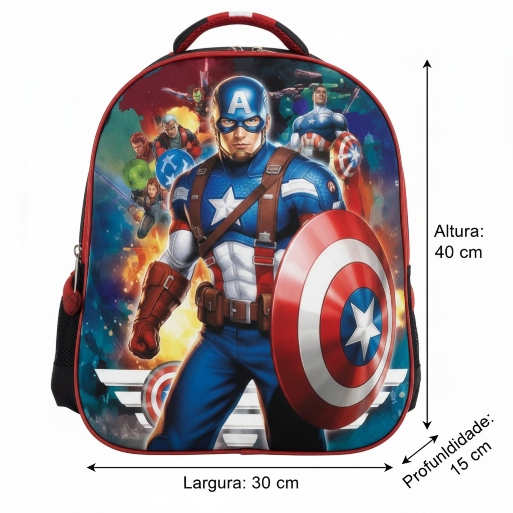 Mochila Infantil Resistente – Personagem Menino