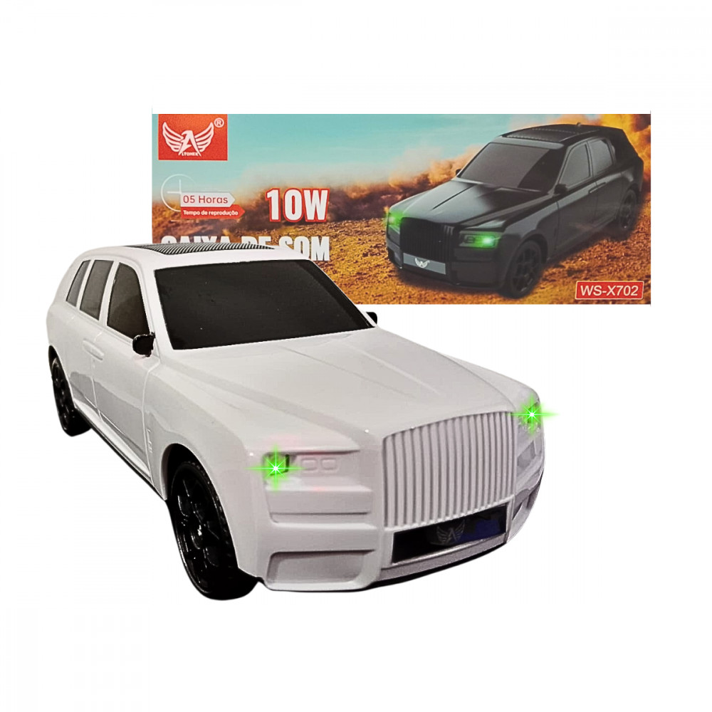 Caixinha Som Portátil Formato Carro Rolls 10W Rádio Bluetooth Altomex WS-X702