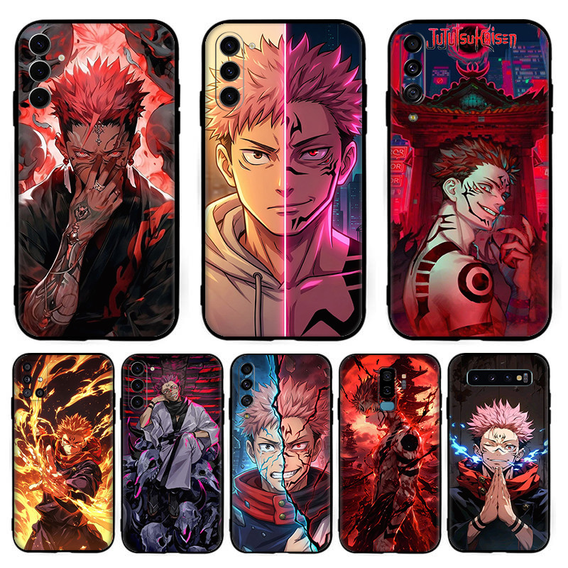 Para Samsung A32 A33 A34 A35 A50 A50S A30S A51 A52 A52S A53 A54 Anime jujutsu kaisen TPU silicone Escudo Capa Protetora