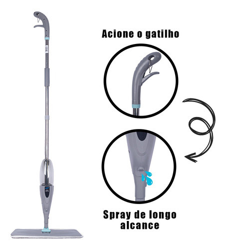 Mop Spray C/Resevatório Rodo Mágico Snel Home