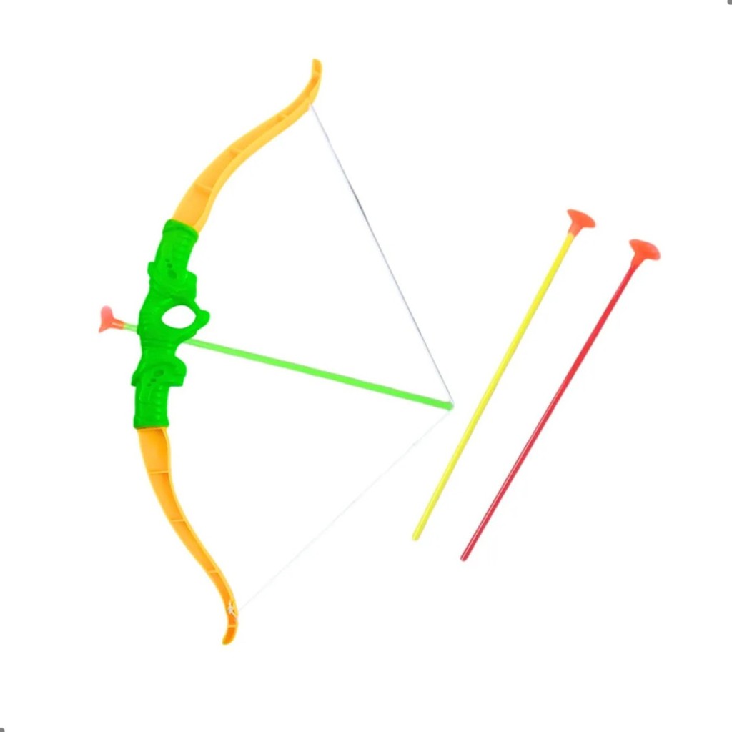 Arco e Flecha Brinquedo Infantil Lançador de Dardos Seguro