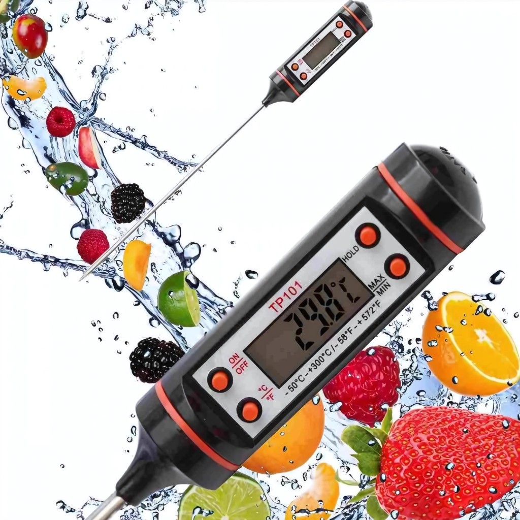 Termômetro Culinário Digital TP101 Cozinha Espeto Medidor Temperatura Alimentos Oferta