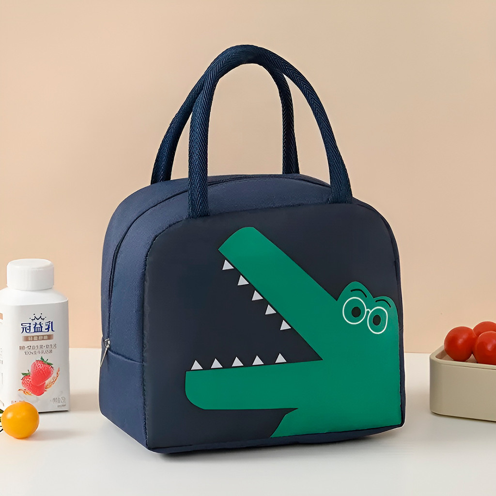 Bolsa Térmica Infantil Lancheira Marmita Escolar Passeio Modelo:Jacaré