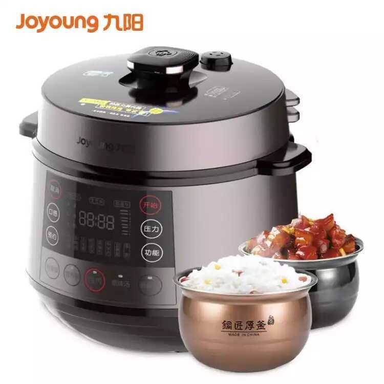Joyoung panela de pressão elétrica 6L doméstica automática dupla vesícula biliar cronometragem inteligente panela alta p