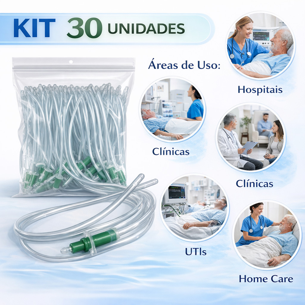 30x Sonda Uretral Nº10 Mark Med Uso Hospitalar Estéril