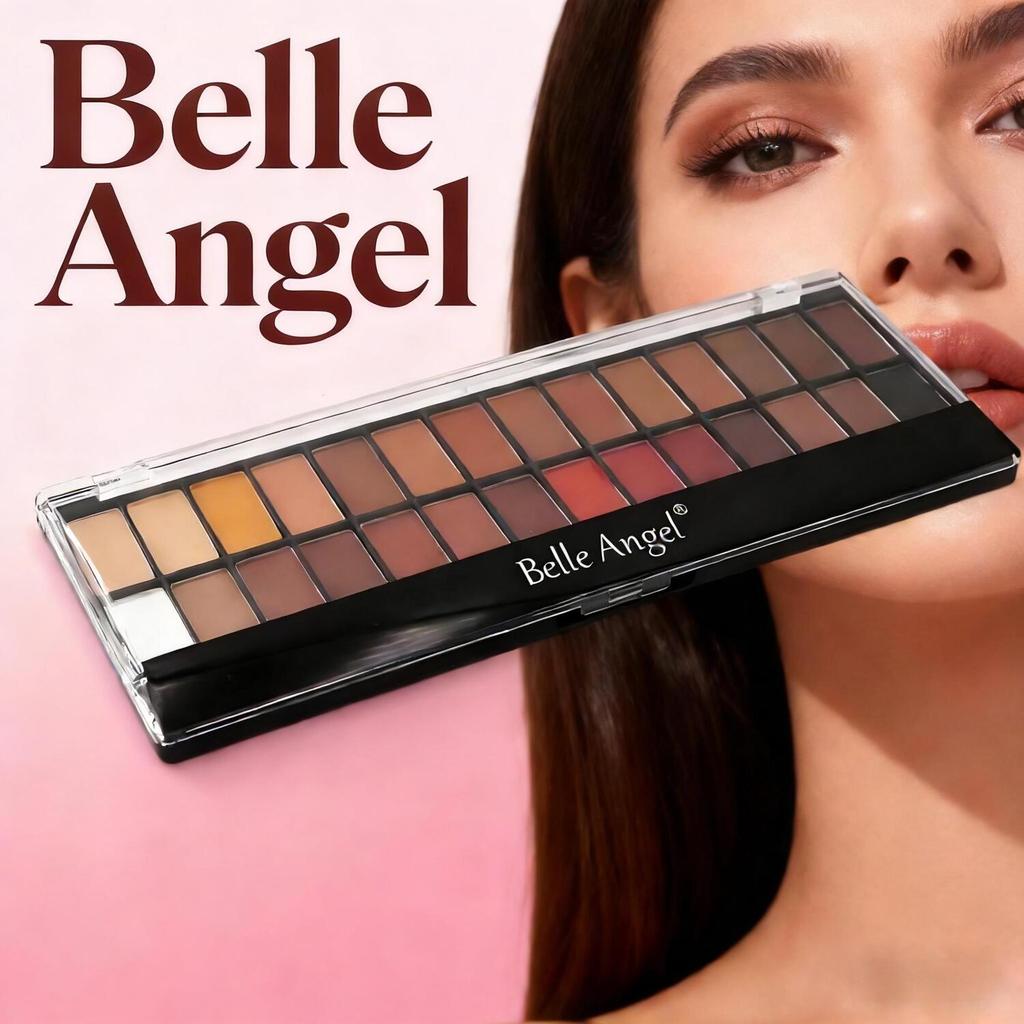 Paleta de Sombras 28 Cores Belle Angel - Textura Suave para Esfumado B013-1