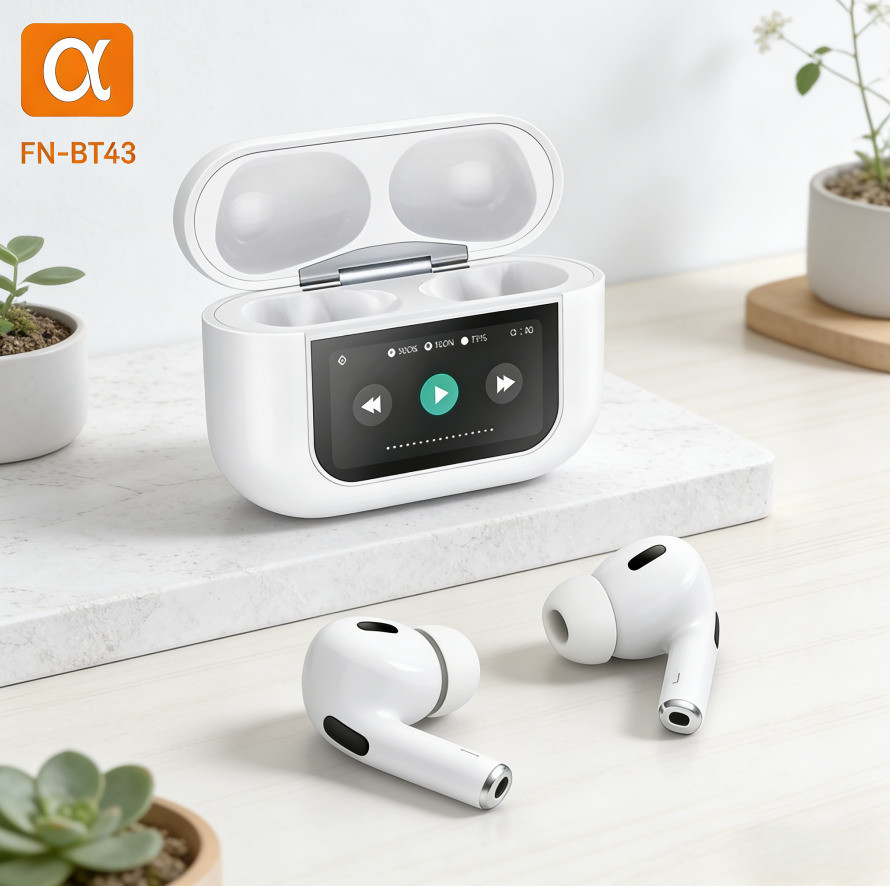 🎧Entrega Rápida🎧 - Fone de Ouvido Bluetooth ANC Cancelamento Ruído Touch Screen Bateria Longa 5,4 α'Gold FN-BT43