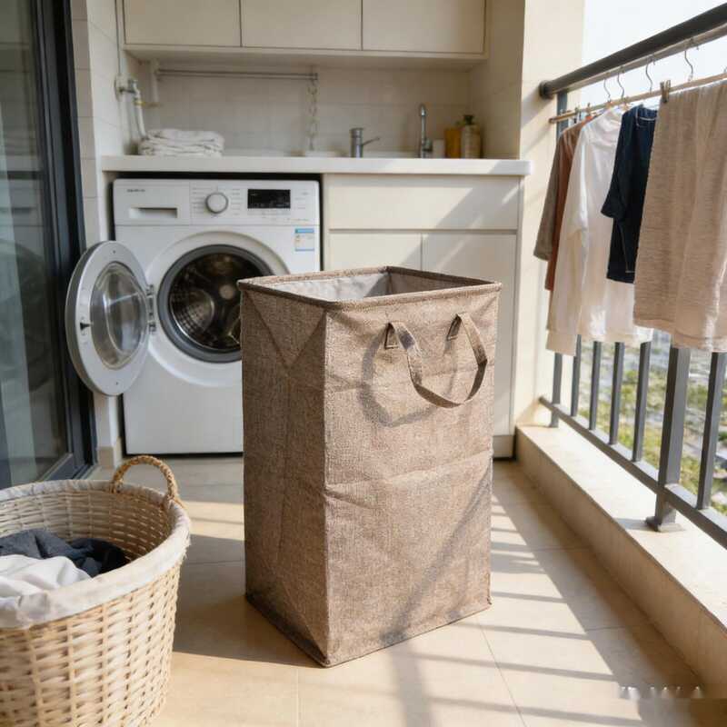 Organizador Dobrável para Lavanderia e Quarto – Cesto Multiuso