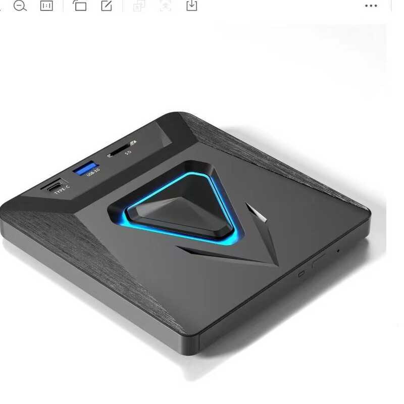 Toque privado 8 em 1 USB e tipo C unidade óptica externa gravador de gravação de DVD modelo especial de comércio exterio