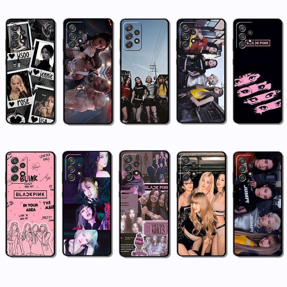 Para Samsung Galaxy A13 A23 A32 A33 A52 A53 A72 A73 SF15 BLACKPINK Capa De Telefone TPU Com Bordas Pretas | Mostrando A 
