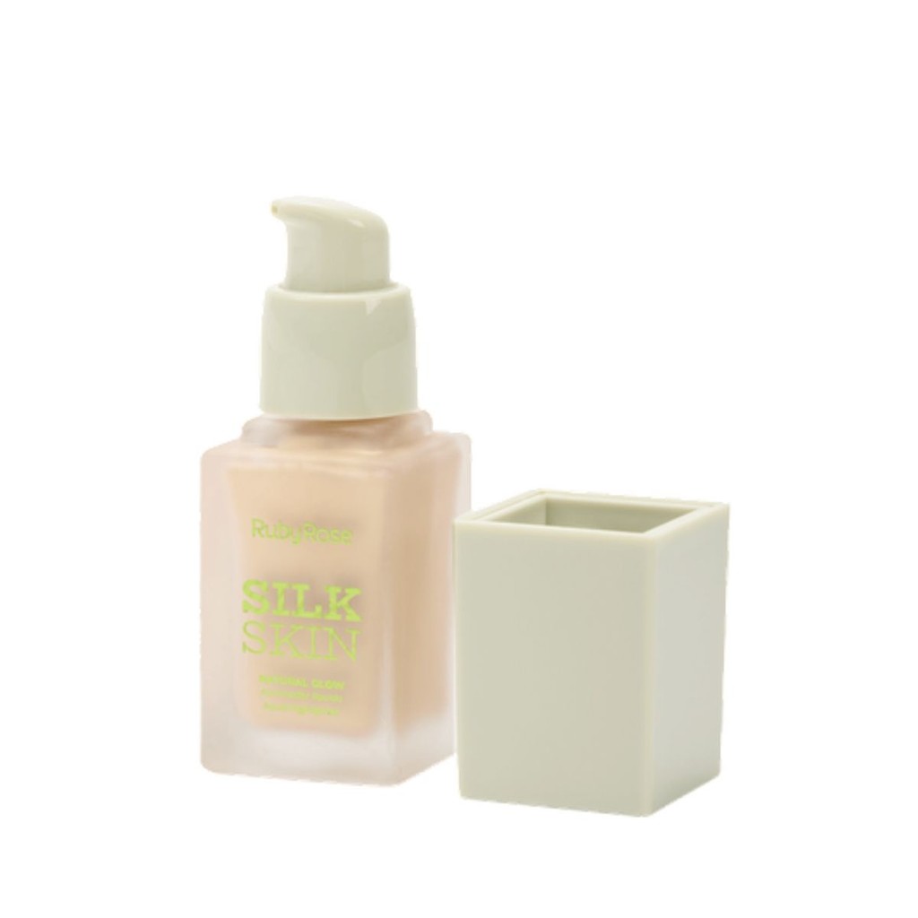 NATURAL GLOW ILUMINADOR LÍQUIDO SILK SKIN RADIANT PINK (HBF1601-S1) - RUBY ROSE
