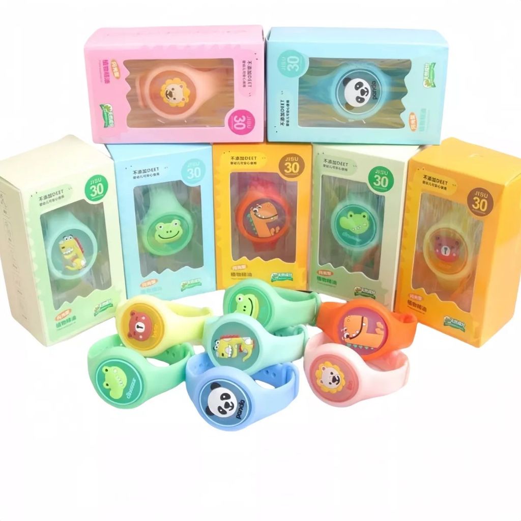 Pulseira Relógio Repelente Com Proteção Citronela Anti Mosqu