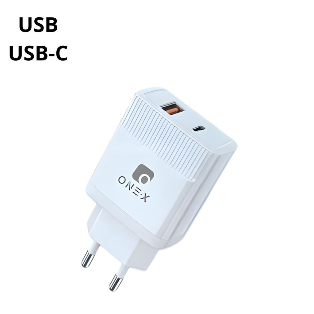 Carregador Rápido 48W Dual USB-C + USB-A Power Delivery e Quick Charge – Fonte Turbo Universal para Celular e Tablet