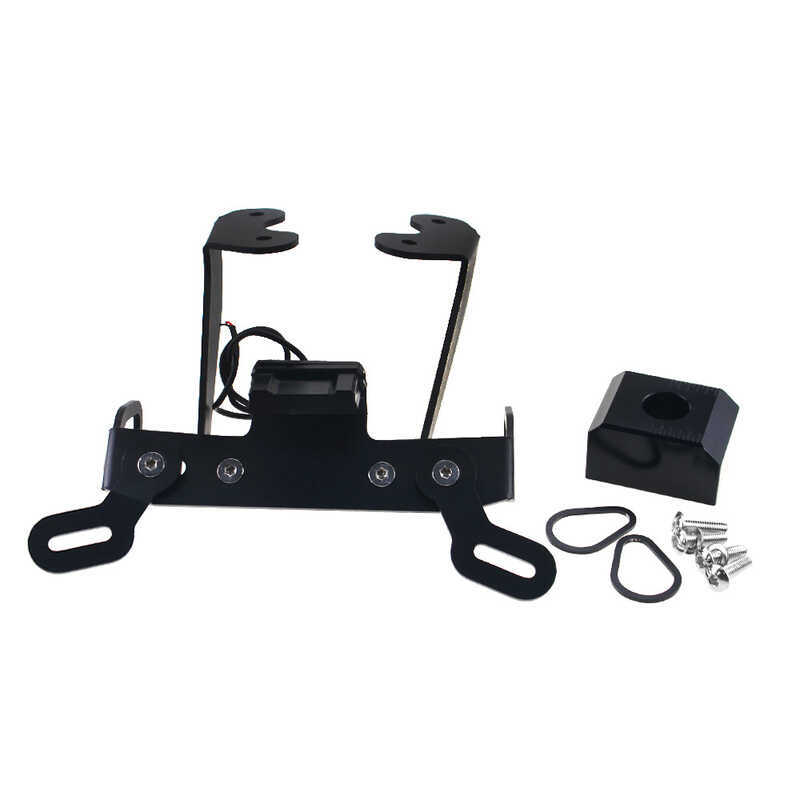 Adequado para Yamaha MT09 FZ09 17-20 acessórios modificados suporte da placa de licença traseira curto suporte da placa 