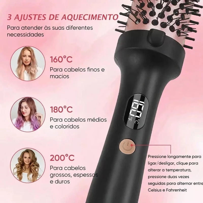 Escova Alisadora Elétrica 2 em 1 para Cabelo — foto 2