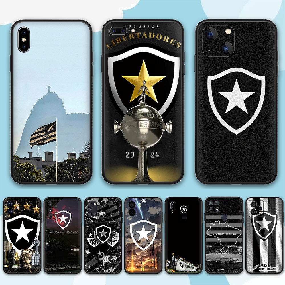 Capa de Telefone Personalizada Samsung Galaxy M14 M34 M54 F54 M62 F62 M21S F41 684S Botafogo de Futebol e Regatas Silico