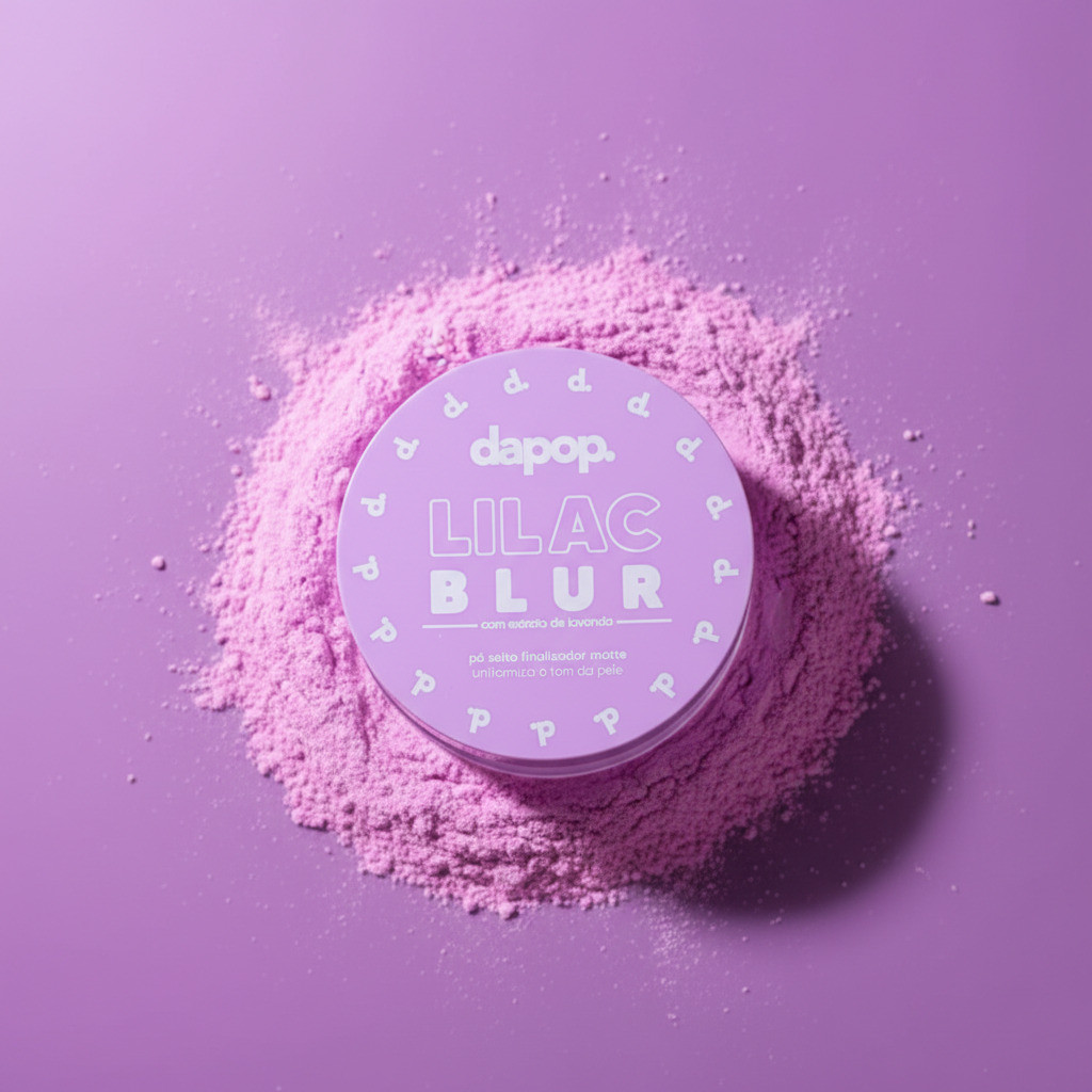 Pó Solto Lilac Blur - Efeito Suave Foco + Controle Oleosidade e Iluminação Natural - DP2381