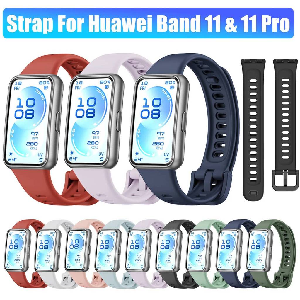 Pulseira De Substituição De Silicone Para Huawei Band 11 11 Pro Macia Acessórios Cinto