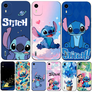 Capa Para NOKIA C12 4G Traseira De Telefone Silicone Macio Preto Tpu Ponto Desenho Animado Azul em Oferta na Shopee