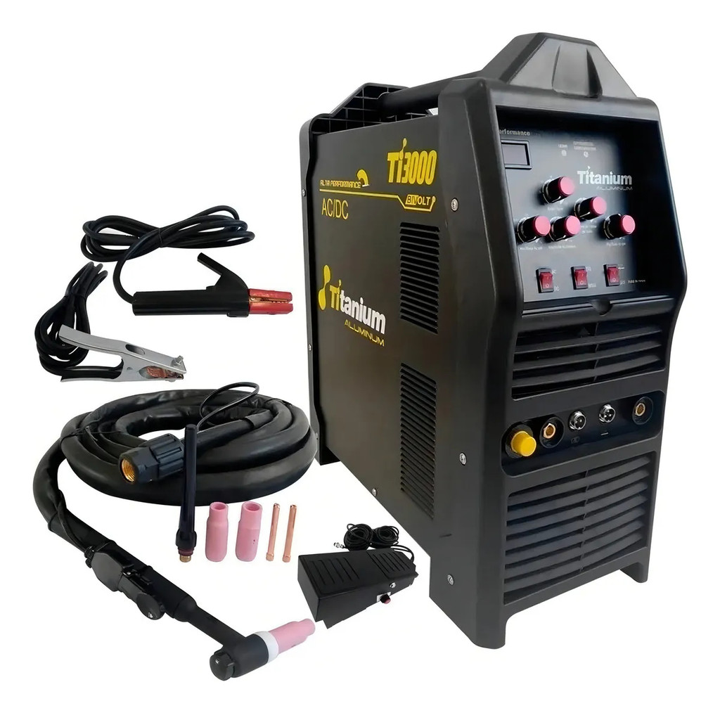 Máquina Inversora De Solda Tig-3000 Ac/dc Titanium