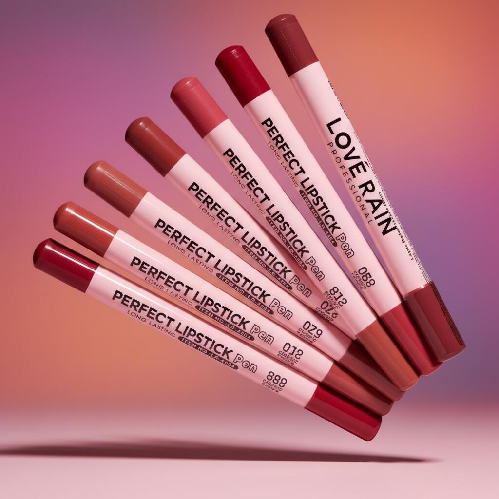 Kit 1/2/3/4/5 peças.Lápis Labial Super Macio  Love Rain e Phallebeauty - LR4504 em Oferta na Shopee