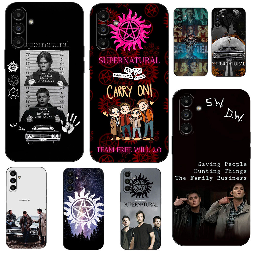 Para Samsung Galaxy A36 A26 A56 5G Caso Capa De Silicone Preto tpu Sobrenatural Sam Winchester Dean Fantasma